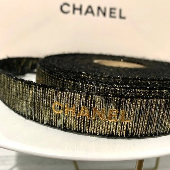 Genuine Chanel Ribbon Black ONE Yard - Picture 2 of 11